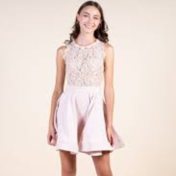 Aislynn Embroidered Lace Bodice A-Line Dress - Picture 3 of 3